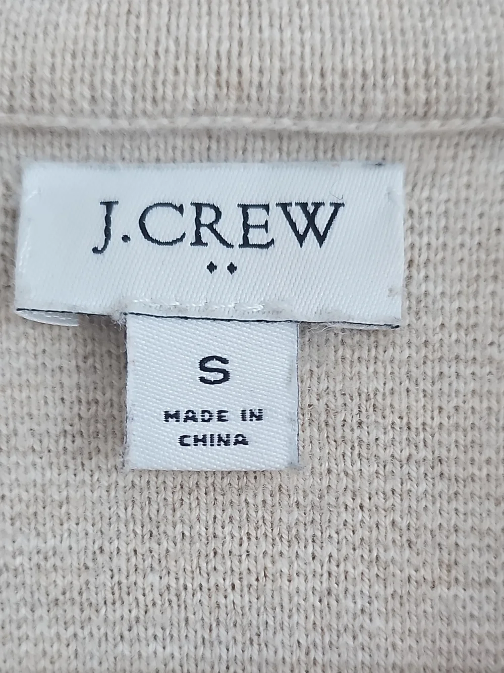 J. Crew Beige Knit Blazer Jacket, C0tton, S